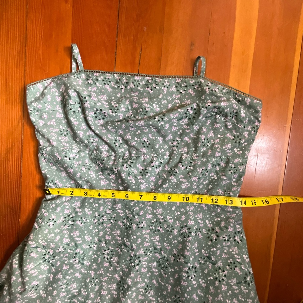 Altar'd State Green Floral Eyelet Dress - Picture 9 of 10
